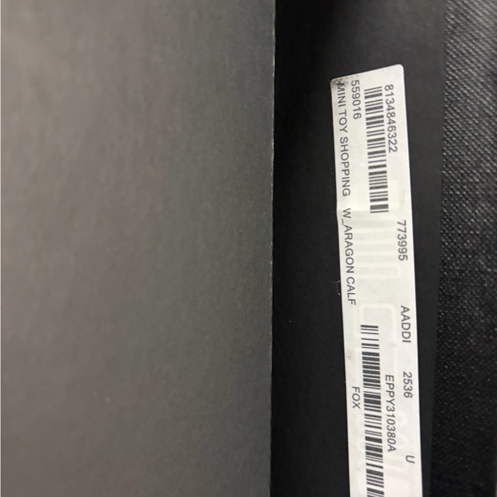 MINI TOY SHOPPING SAINT LAURENT IN BOX LEATHER (Fox color) - Picture 10 of 10
